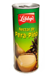 Néctar de pera-piña, lata de 250ml