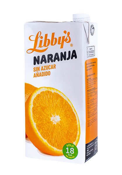 Zumo de naranja sin azúcar, brik litro