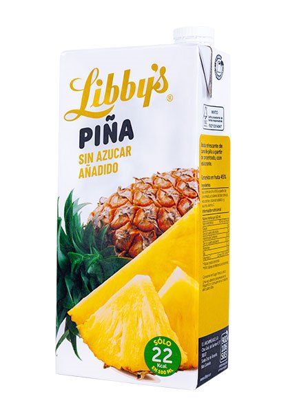 Zumo de piña sin azúcar, brik litro